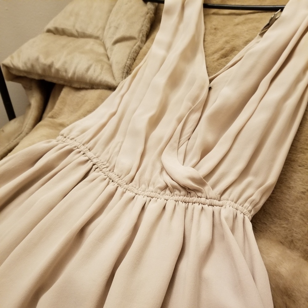 Joie cream flowy mini dress